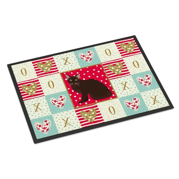 Carolines Treasures 18 x 27 in. Burmese Cat Love Indoor or Outdoor Mat CK5747MAT - main